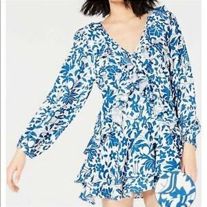 Free People Womens Rebecca Floral Mini Casual Dress